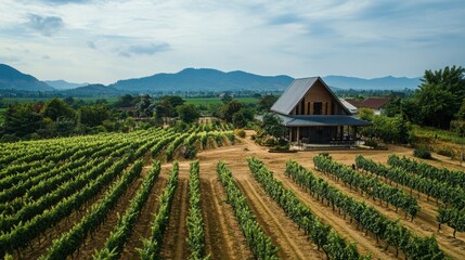 Nong Khai picturesque vineyards and wineries, offering wine tasting with a view of the surrounding countryside.