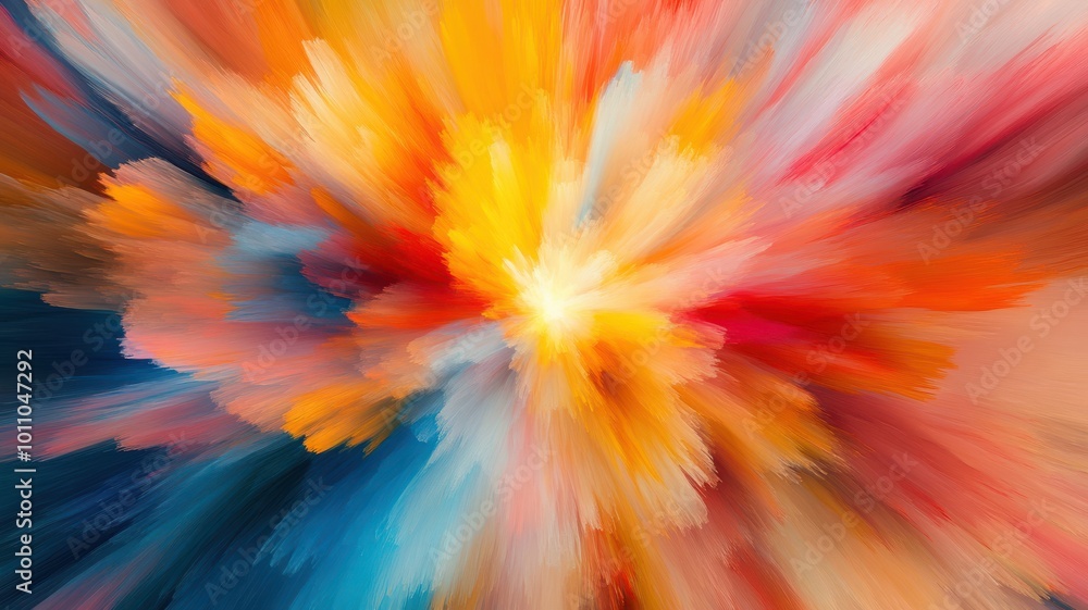 Poster vibrant abstract swirl of colors creating a dynamic and energetic composition perfect for background