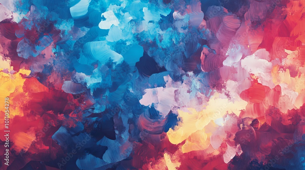 Canvas Prints beautiful abstract artistic colorful pattern background with vibrant geometric shapes and fluid brus