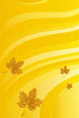 Autumn abstract colorful Background. Fall season and Thanks giving theme. Editable vector templates with leaves and geometric pattern. Nature elements for poster, banner, cover, card, Sale, advertisin