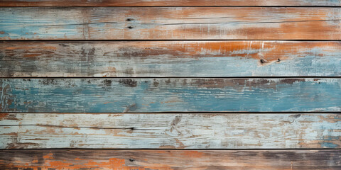 Fototapeta premium Colored structure of wooden boards.