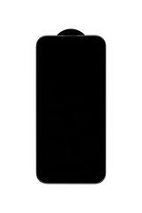 protective glass for latest model phone on isolated and white background close up