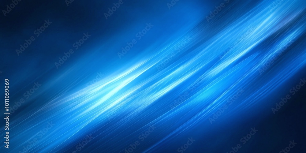 Poster abstract blue background with a vivid gradient and smooth texture, providing a contemporary and futu