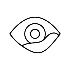 infection line icon with white background vector stock illustration