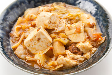 豆腐とキャベツのごった煮