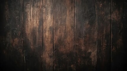Dark Wooden Background with Visible Grain Details