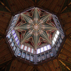 Ely, cathedral, plaster, ceiling, cambridgeshire