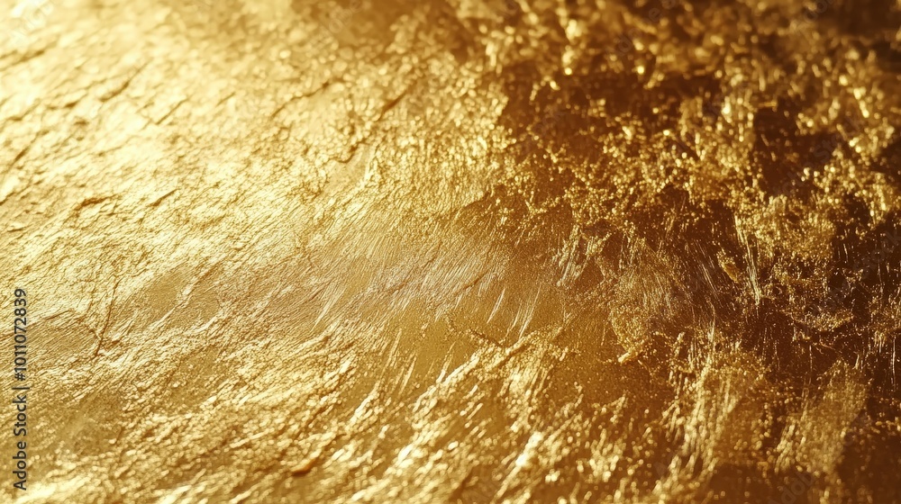 Poster golden texture with chaotic elements for creative use