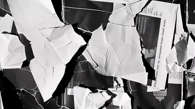 layered paper collage design