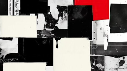 mixed media paper collage - Powered by Adobe