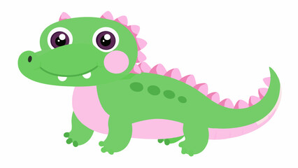 Alligator Vector Illustration - Cartoon, Clipart, and Line Art Design. Alligator vector illustration in cartoon, clipart, and line art styles for digital products.
