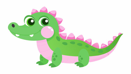 Alligator Vector Illustration - Cartoon, Clipart, and Line Art Design. Alligator vector illustration in cartoon, clipart, and line art styles for digital products.
