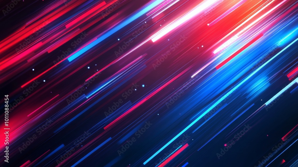 Poster abstract diagonal lines streaking through space background