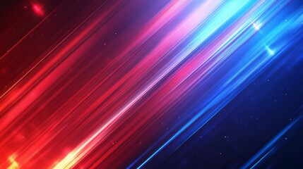 Fototapeta premium Abstract red and blue diagonal lines background