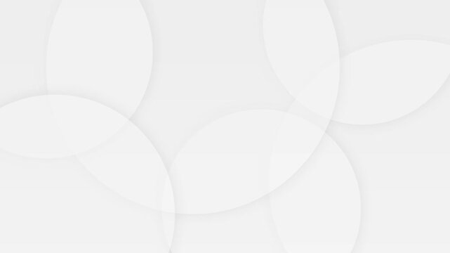 Circle  corporate white geometric scale looping 4k animated background video