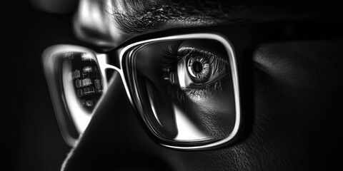 Person wearing glasses