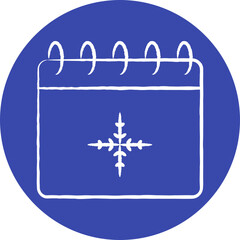 Christmas, New Year Vector Icon element, Isolated white background