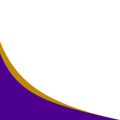 Modern Footer Purple Gold