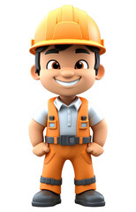 Fototapeta premium PNG Cartoon hardhat helmet worker.