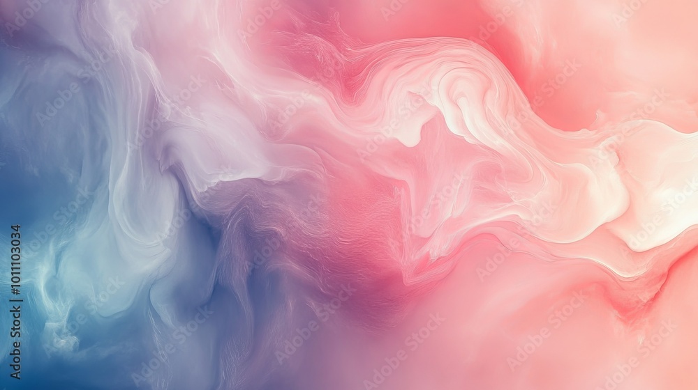 Poster soft-toned abstract art background with gentle pattern blur, creating a dreamy and ethereal atmosphe