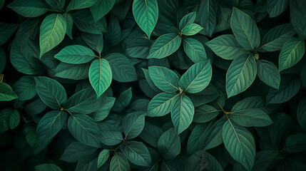 Fototapeta premium Green Monday celebration with lush greenery and vibrant leaves in a natural setting