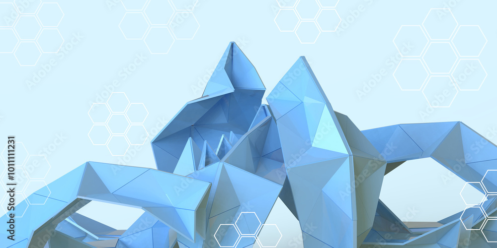 Poster abstract background. innovative architectural design concepts with future construction technology. 3