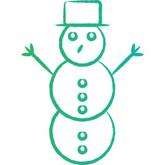 Christmas, New Year Vector Icon element, Isolated white background