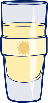 a bistro glass with pastis - a traditional French aperitif