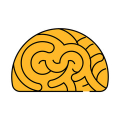 marine shell line icon vector. marine shell sign. isolated symbol illustration