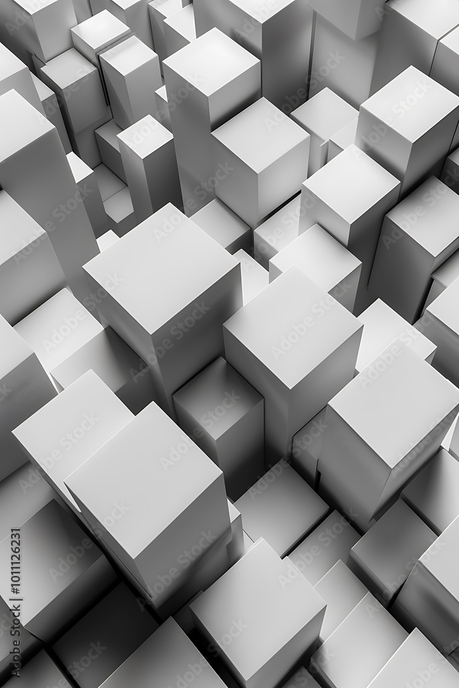 Poster an elegant silver gray abstract backdrop featuring dynamic geometric shapes, blending fluidity and s