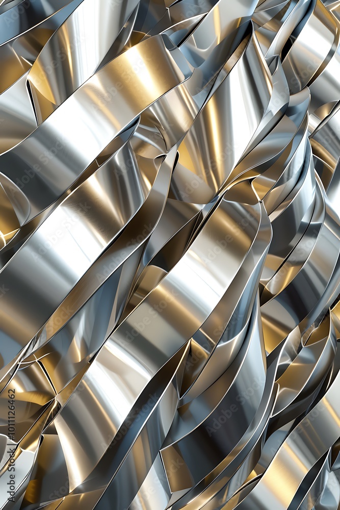 Poster an elegant silver gray abstract backdrop featuring dynamic geometric shapes, blending fluidity and s
