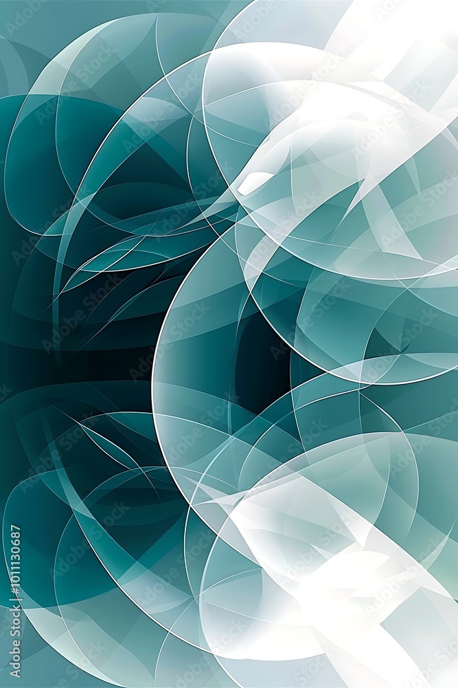Poster dynamic cyan abstract background featuring vivid swirls and textures, evoking a sense of tranquility