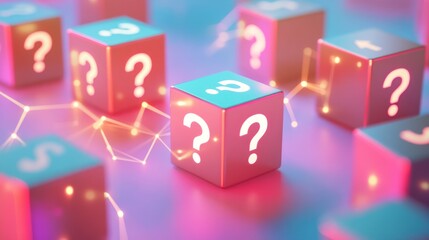 Question Marks Cubes