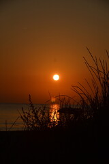 Coucher de soleil en bord de mer