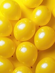 Yellow Balloons Close Up