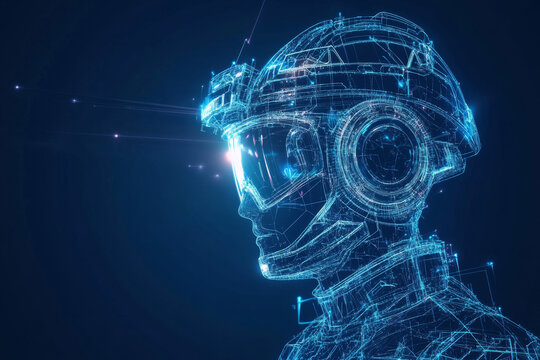 engineer made with tmt bars blue background 