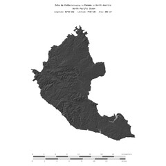 Isla de Coiba. Panama. Shape on white. Bilevel © zelwanka