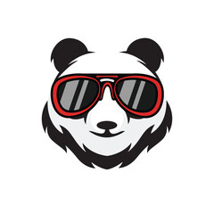 panda vector concept logo template design