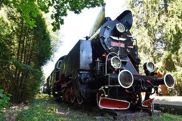 Old TKt48 locomotive in a resting state