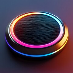 3D Sound Effects Icon: Audio Enhancement Tools Illustration Logo