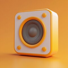 3D Sound Effects Icon: Audio Enhancement Tools Illustration Logo