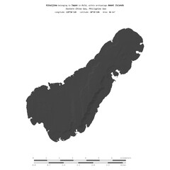 Kikaijima. Japan. Shape on white. Bilevel © zelwanka