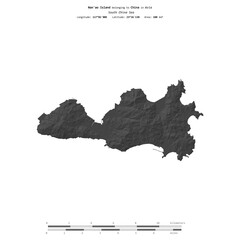 Nan'ao Island. China. Shape on white. Bilevel © zelwanka