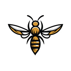 bee vector concept logo template design