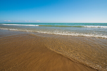 Strand von Cavallino am Adriatischen Meer, Region Venezien, Italien