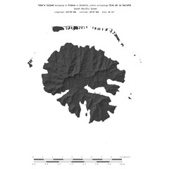 Tahaa Island. France. Shape on white. Bilevel © zelwanka