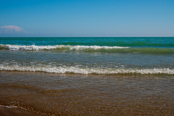 Strand von Cavallino am Adriatischen Meer in der Region Venezien, Italien