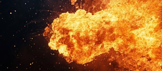 Obraz premium Fiery Explosion