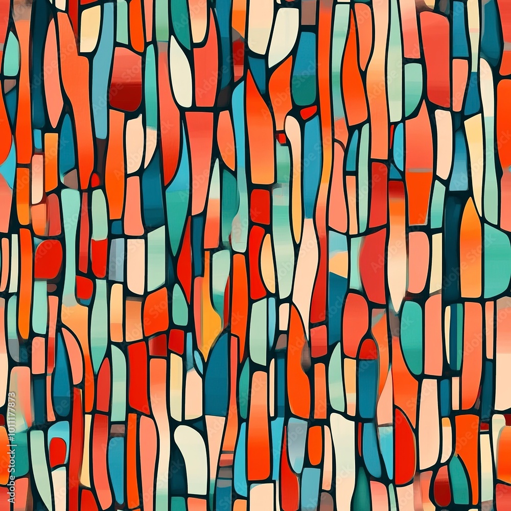 Poster abstract seamless pattern.