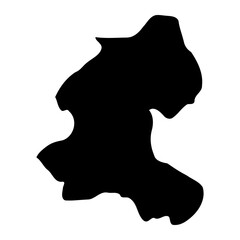 Kole district map, administrative division of Uganda. Vector illustration.